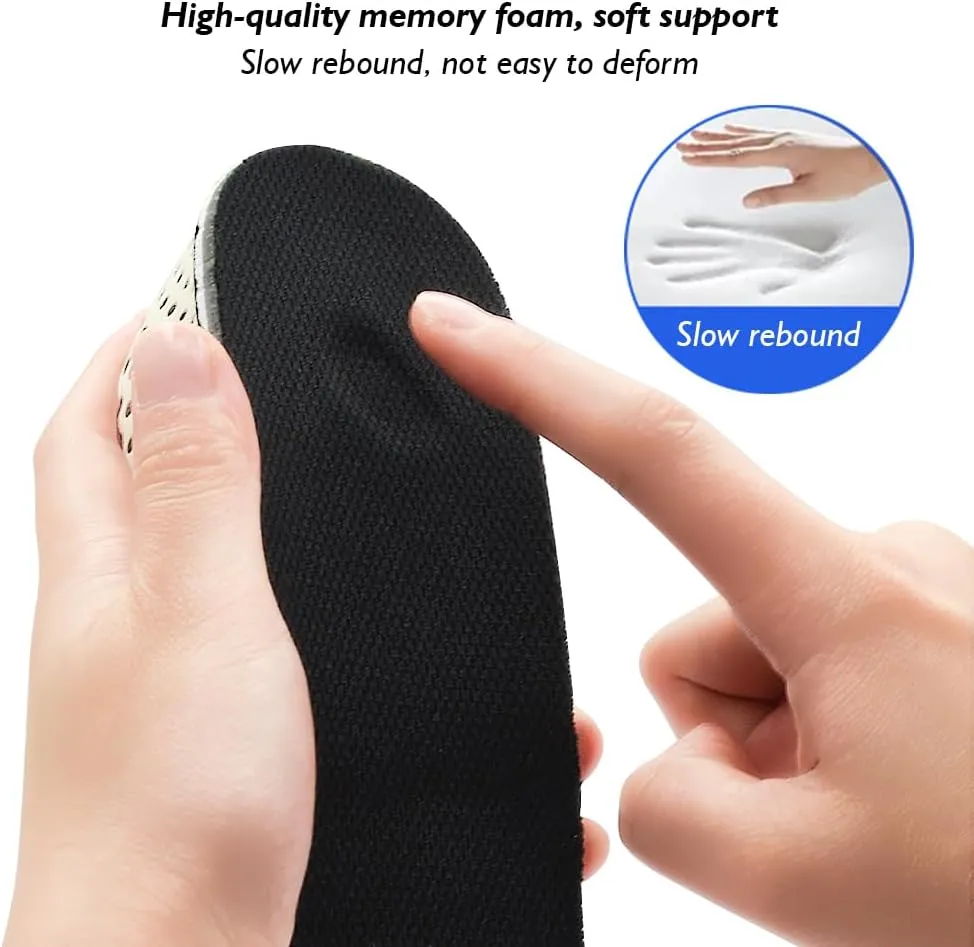 1 Pair eva Breathable Memory Foam Height Increase Insole Invisible Increased Heel Lifting Inserts Shoe Lifts Shoe Pads Elevator Insoles for Men WomenHalfHalf Pad-2CM