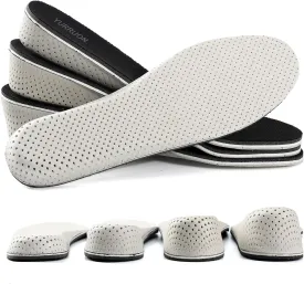 1Pair Memory Foam Invisible Height Increasing Insoles Soft Breathable Heel Lifting Inserts Pain Relief Heel Lift Height Booster for Unisex Men Women