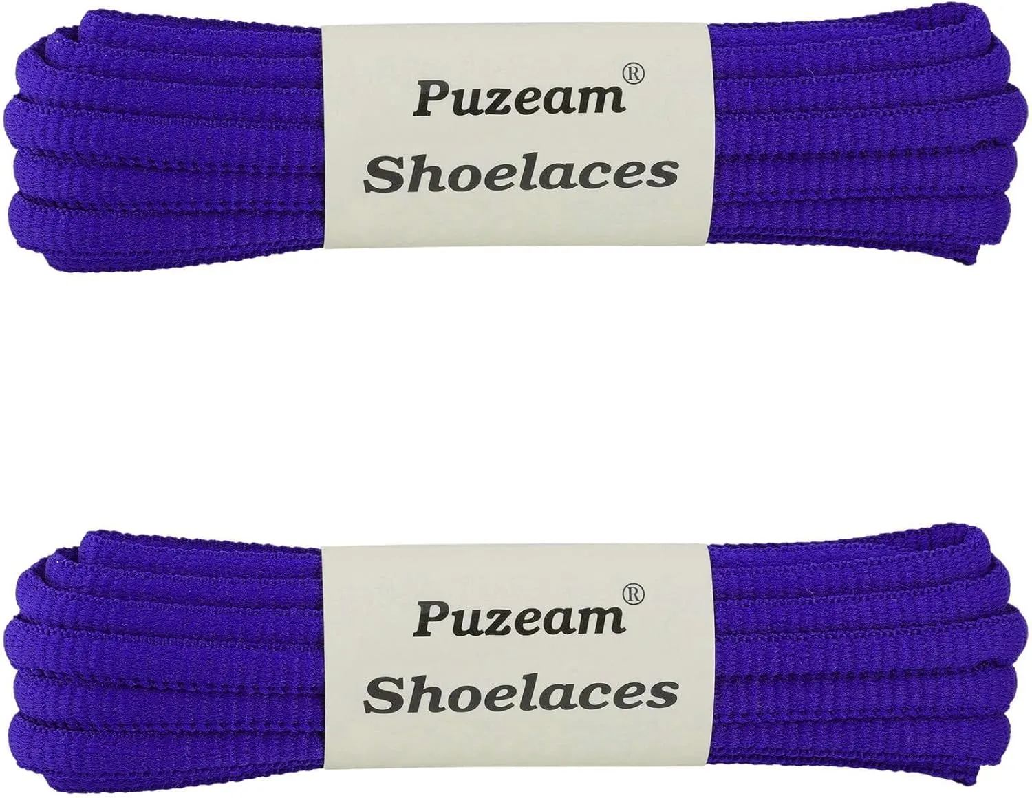 2 Pairs Oval Athletic Shoelaces 30 Colors 1/4" Half Round Shoe Laces for Sneakers