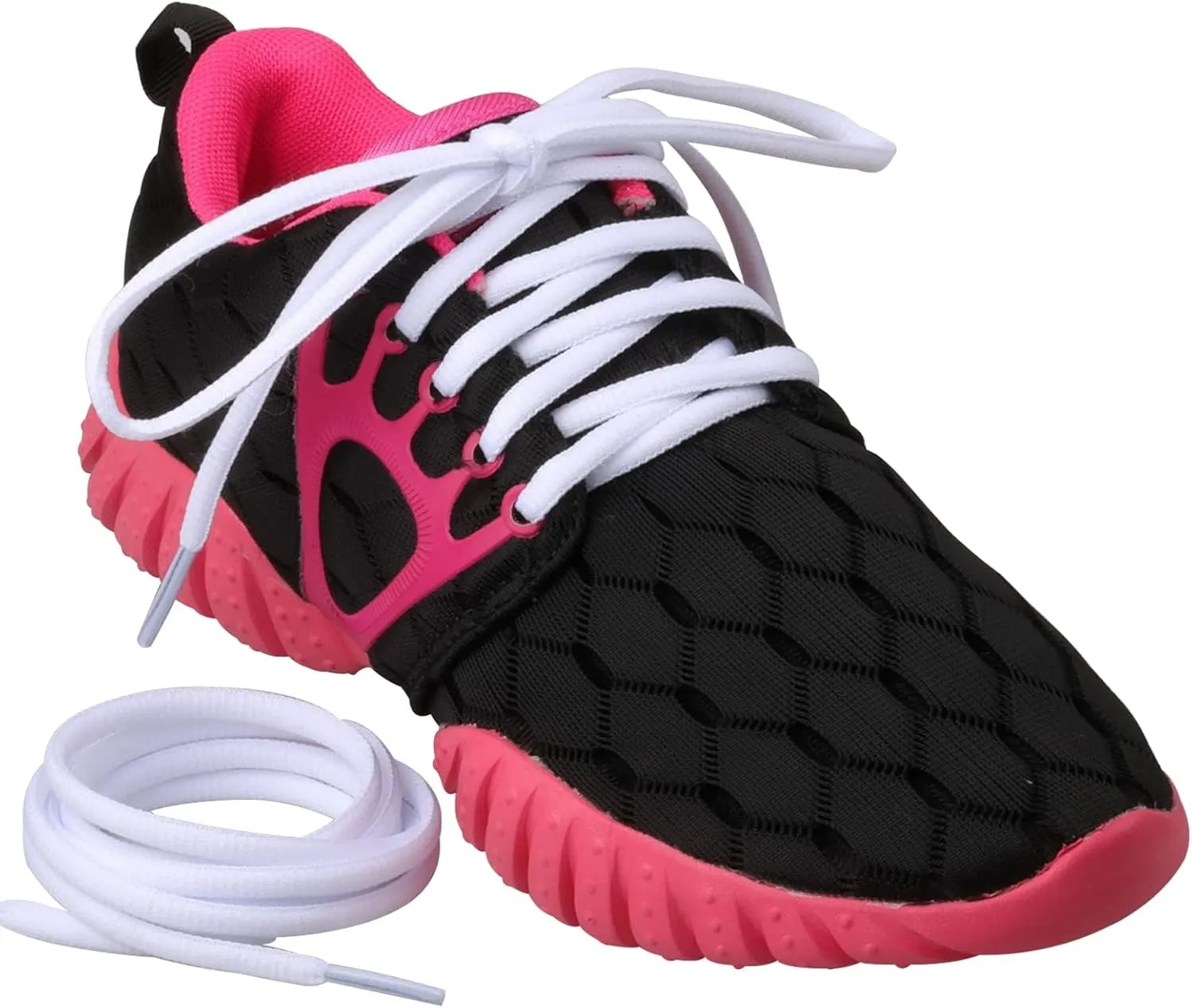 2 Pairs Oval Athletic Shoelaces 30 Colors 1/4" Half Round Shoe Laces for Sneakers