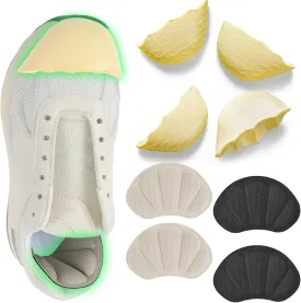 8Pcs-Shoe Filler&Heel Pad Set for Too Big Shoes Too Big Inserts for Women and Men,for Heel,Sneaker, Boots,Pain Relief and Comfort
