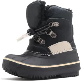 Ahannie Kids Boys Girls Winter Duck Boot, Youth Outdoor Two Tone Fashion Waterproof Rain Boot (Toddler/Little Kid/Big Kid)