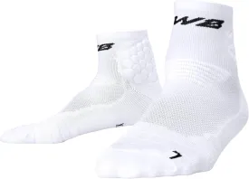 Anti-Blister Mens Athletic Cushion Quarter Length Socks for Football, Running, Baseball, Basketball
