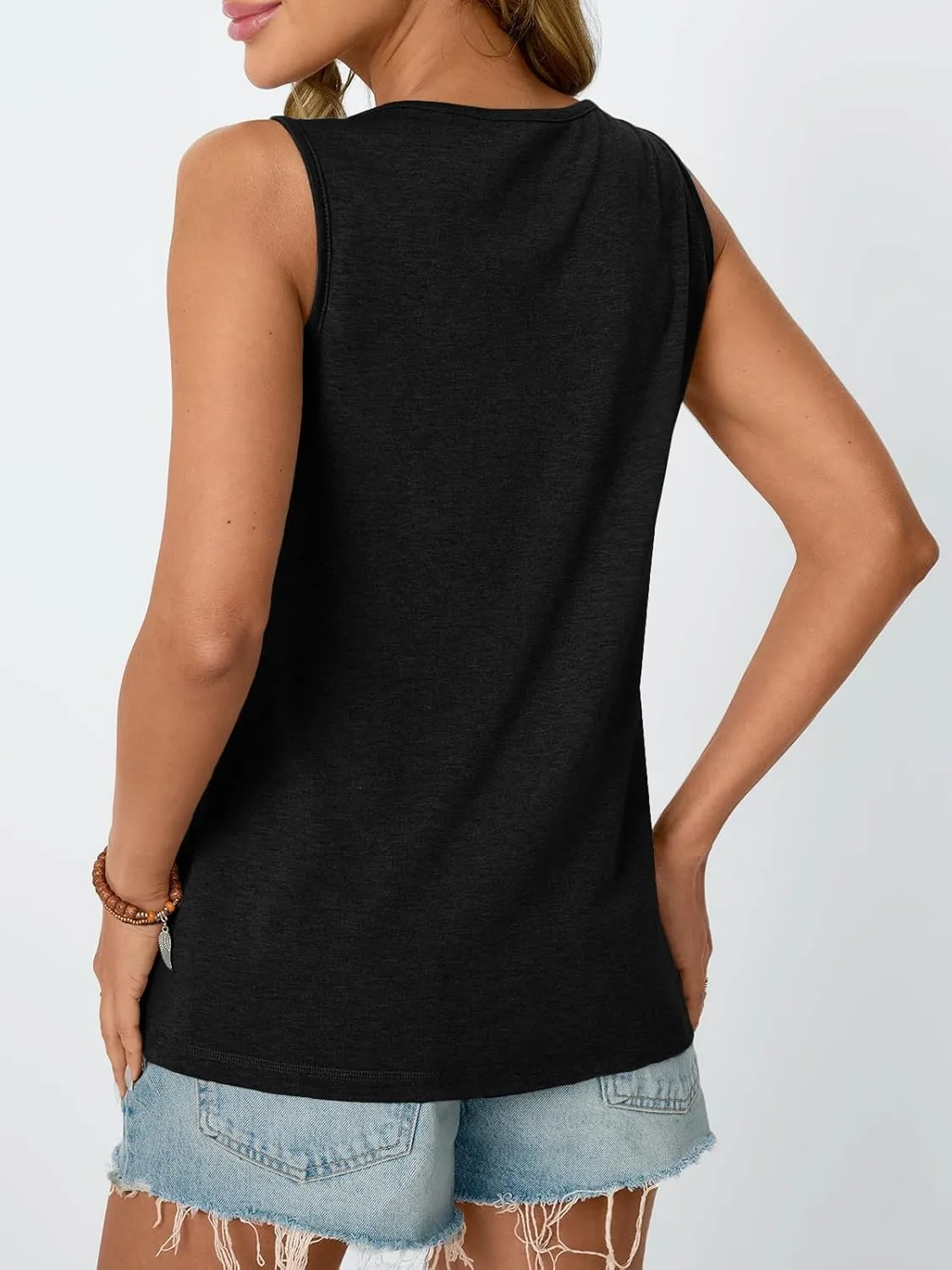 AUTOMET Womens Tank Tops 2025 Summer Dressy Casual Blouses Sleeveless Flowy Crewneck Outfits Basic Trendy Clothes