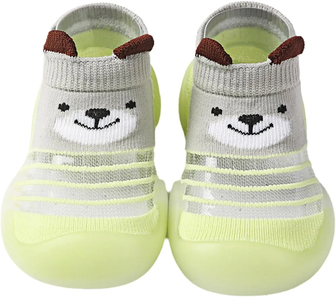 Baby Sock Shoes Boys Girls First Walking Shoes Non Slip Lightweight Toddler Infant Indoor Outdoor