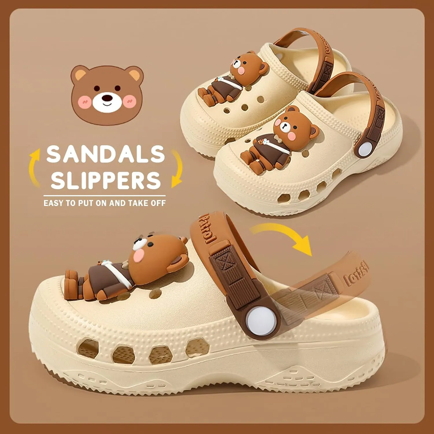 Boys Girls Toddler Clogs Little Kids Slip on Slides Sandals Children Summer Beach Pool Outdoor Water Shoes Shower Slippers