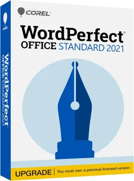 Corel WordPerfect Office Standard Upgrade 2021 | Office Suite of Word Processor, Spreadsheets & Presentation Software [PC Disc]