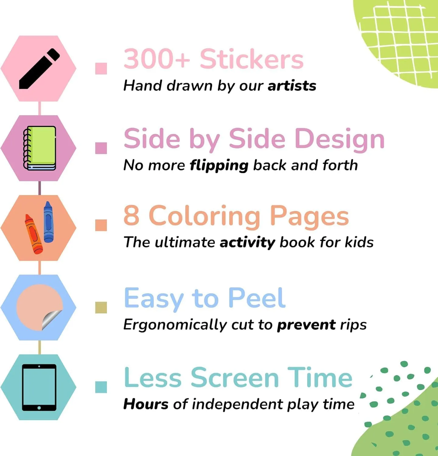 Cupkin Penguin Sticker Book Activity for Kids, Toddler Airplane Travel Essentials, 300  Animal Stickers for Kids   8 Scenes   Coloring Book Pages, Penguin Children's Gift, Crafts Ages 2-8