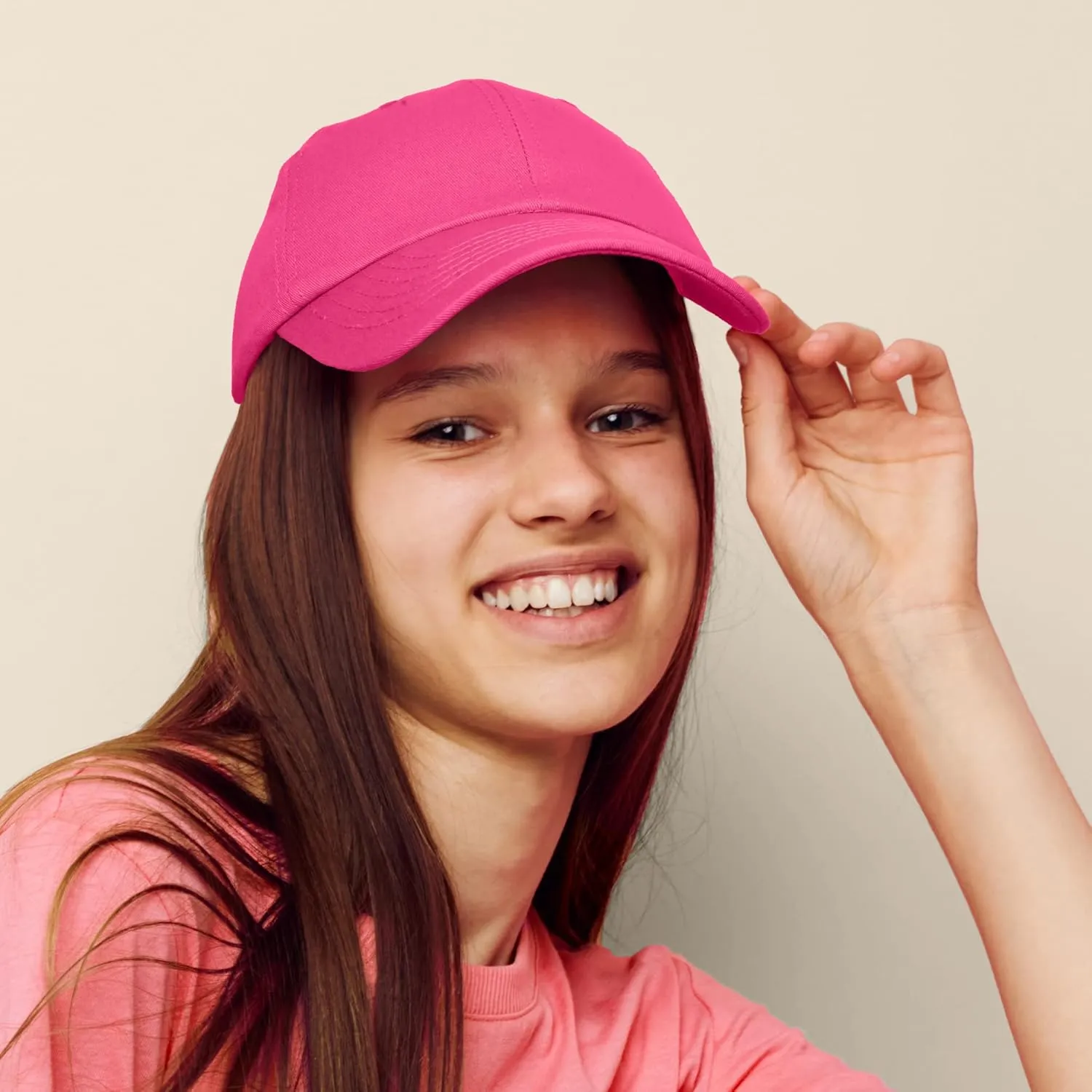 DALIX Womens Cap Adjustable Hat 100% Cotton Black White Gold Lavender Blue Pink Lime Green Hot Pink