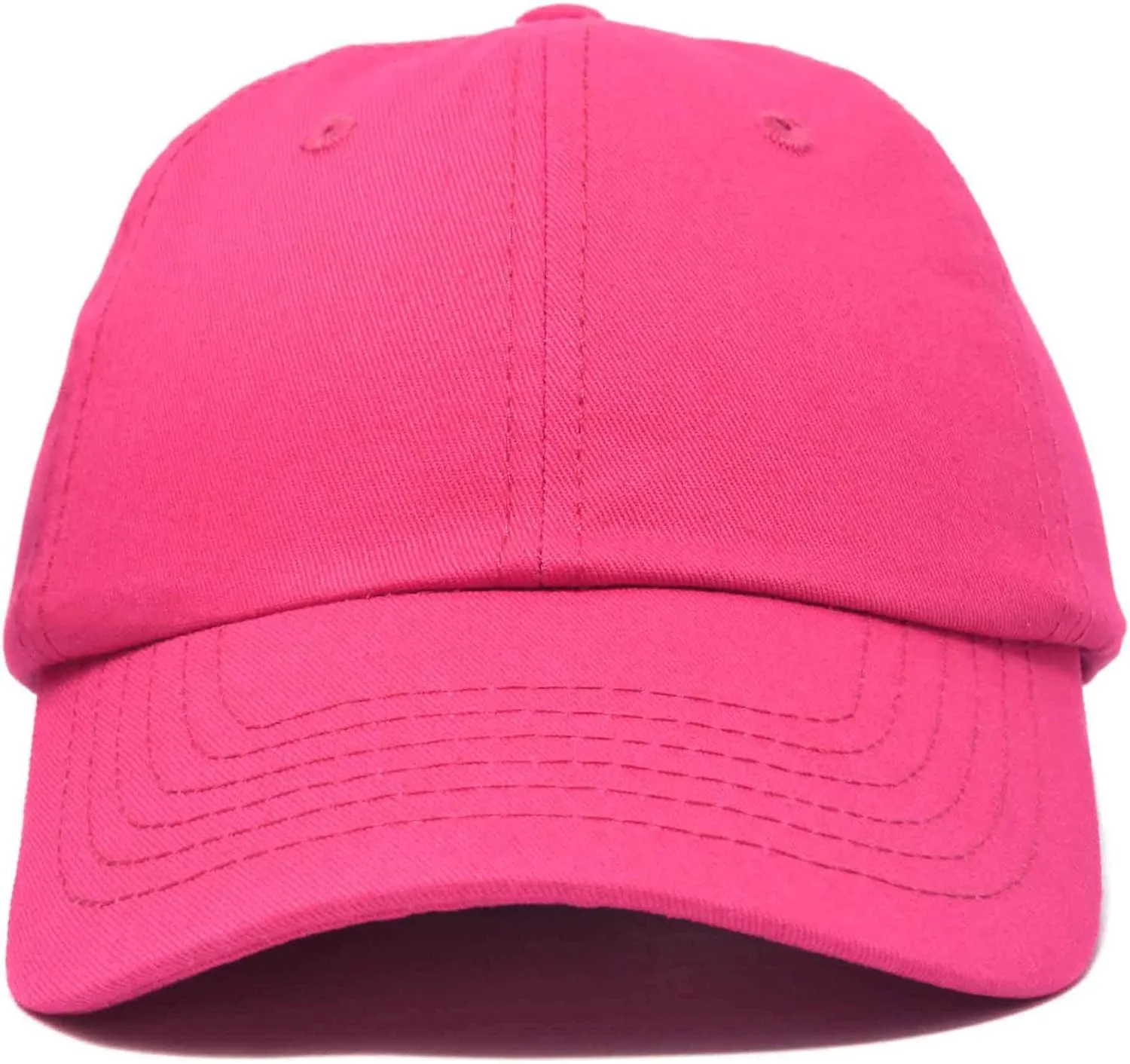 DALIX Womens Cap Adjustable Hat 100% Cotton Black White Gold Lavender Blue Pink Lime Green Hot Pink