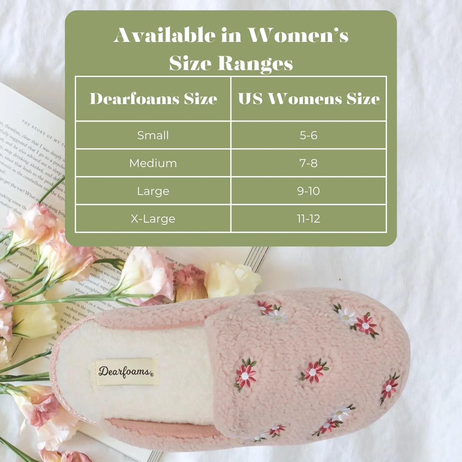 Dearfoams Women's Fuzzy Mom Easter Valentines Mothers Day Slippers