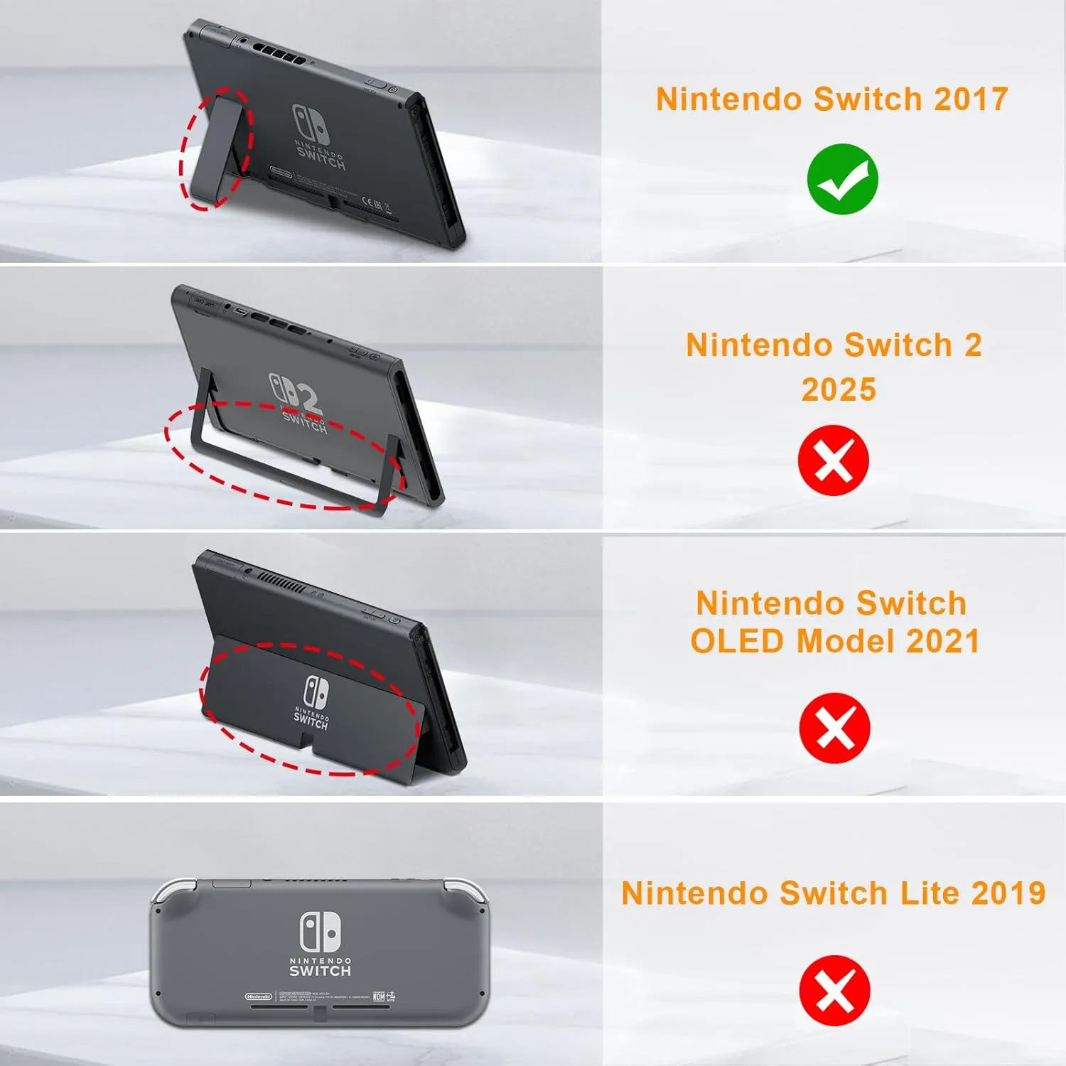 FINTIE Kids Case Compatible with Nintendo Switch with Game Card Slots - [Ultralight] Shockproof Protective Cover with Ergonomic Grip, Kids Friendly Grip Case for Switch Console, Black