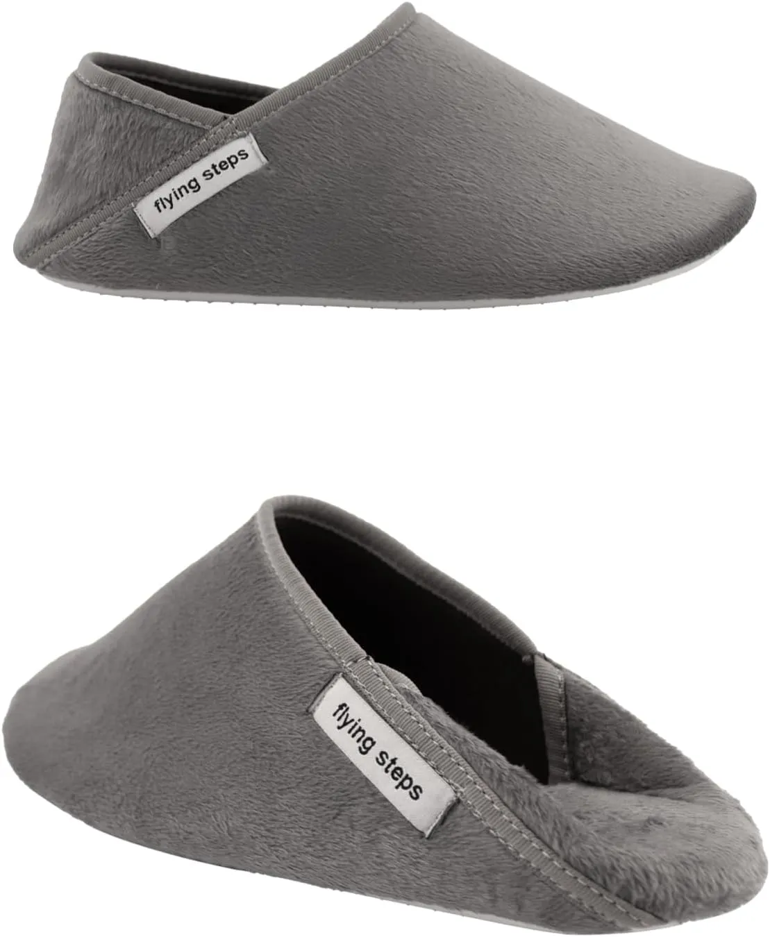 Flyingsteps Slippers for Men, Home Shoes, Non-Slip Sole, Warm and Comfortable, Plush Lining, Suitable for Bedroom, Bathroom, Living Room