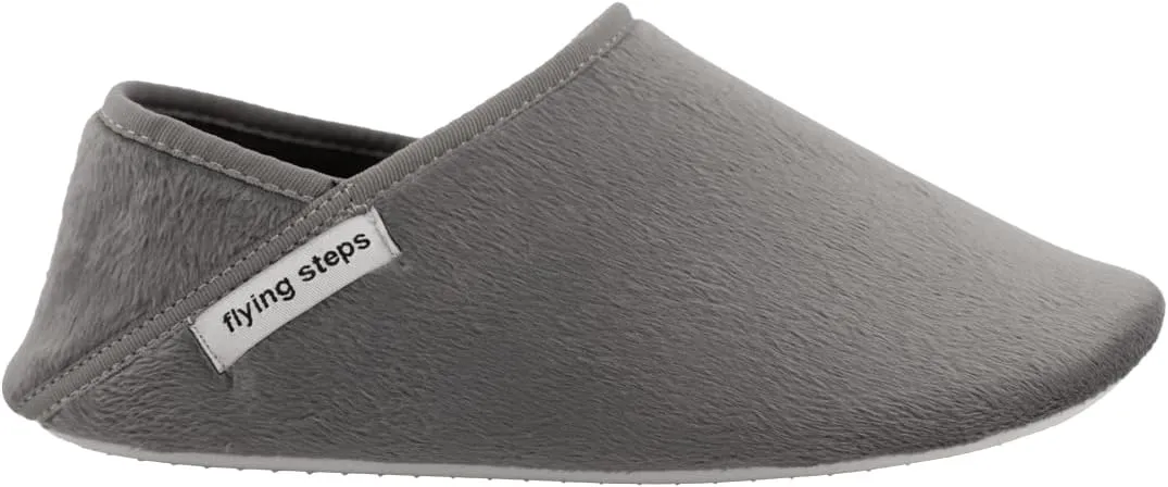 Flyingsteps Slippers for Men, Home Shoes, Non-Slip Sole, Warm and Comfortable, Plush Lining, Suitable for Bedroom, Bathroom, Living Room