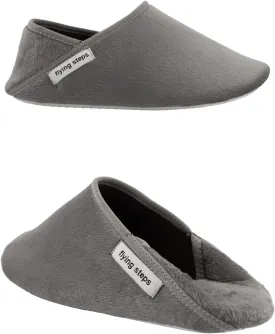 Flyingsteps Slippers for Men, Home Shoes, Non-Slip Sole, Warm and Comfortable, Plush Lining, Suitable for Bedroom, Bathroom, Living Room