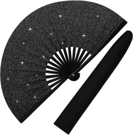 for Boots on The Ground Fan,Large Folding Hand Fan, Bamboo Clack Fans For Line Dancing,Party,Dance Enthusiasts Gift