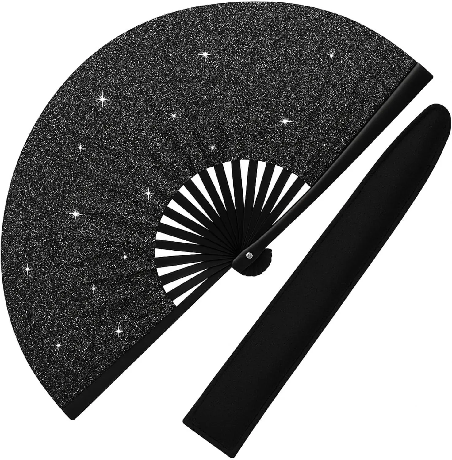for Boots on The Ground Fan,Large Folding Hand Fan, Bamboo Clack Fans For Line Dancing,Party,Dance Enthusiasts Gift