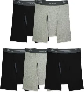 Fruit of the Loom Men's Coolzone Boxer Briefs, Moisture Wicking & Breathable, Assorted Color Multipacks
