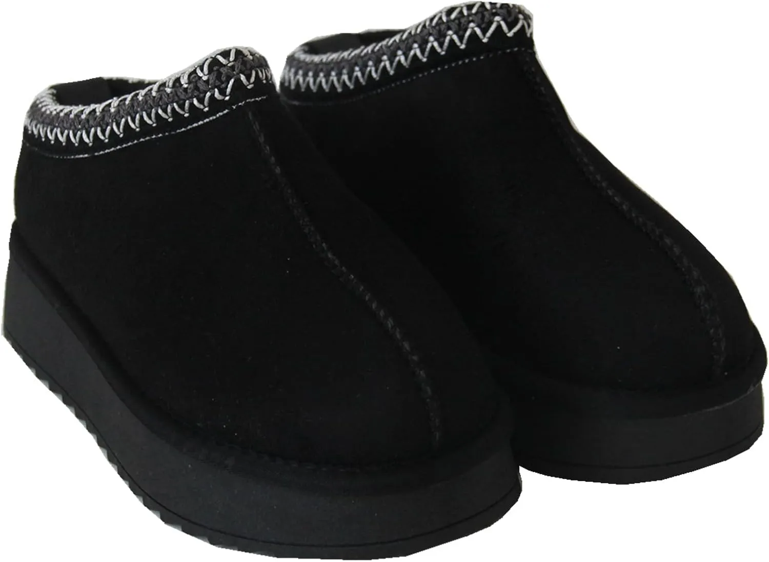 Gegefur Women's Snow Boots Platform Boot Fur Lined Slip On Short Boots
