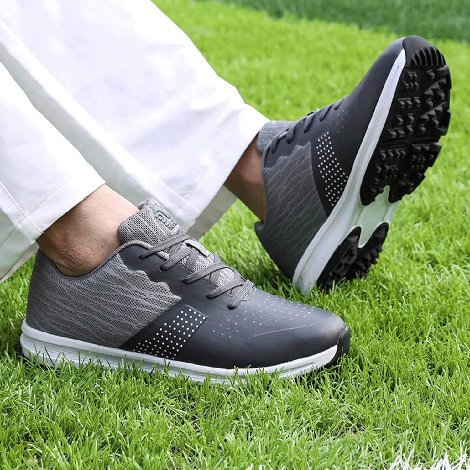Golf Shoes Men Sipkeless Golf Wears for Men Golfers Sneakers Outdoor Walking Footwears
