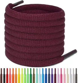 Handshop 1/4" Oval Athletic Shoelaces 24"-72" in 22 Colors Half Round Shoe Laces