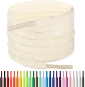 Handshop 1/4" Oval Athletic Shoelaces 24"-72" in 22 Colors Half Round Shoe Laces