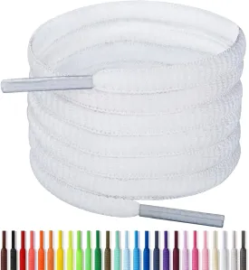 Handshop 1/4" Oval Athletic Shoelaces 24"-72" in 22 Colors Half Round Shoe Laces