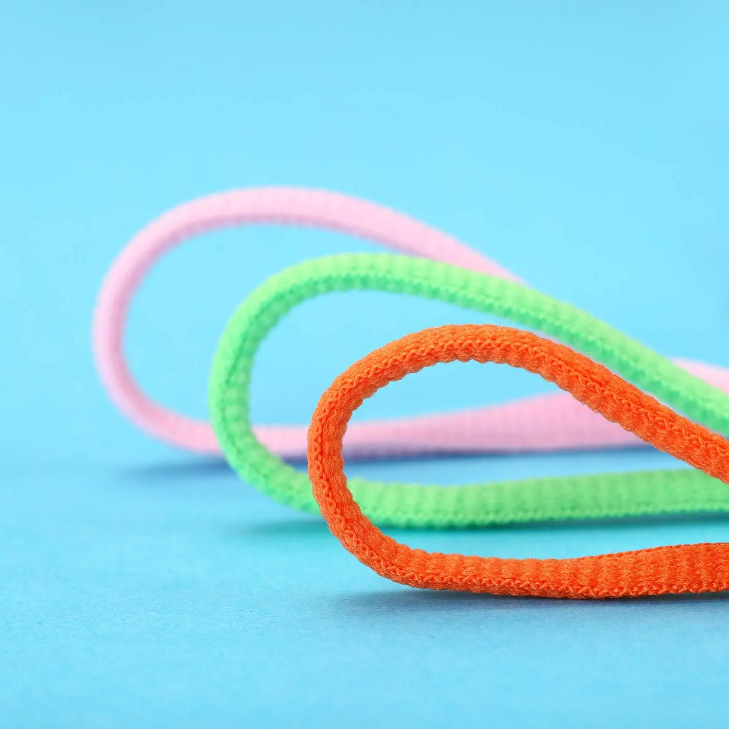 Handshop 1/4" Oval Athletic Shoelaces 24"-72" in 22 Colors Half Round Shoe Laces