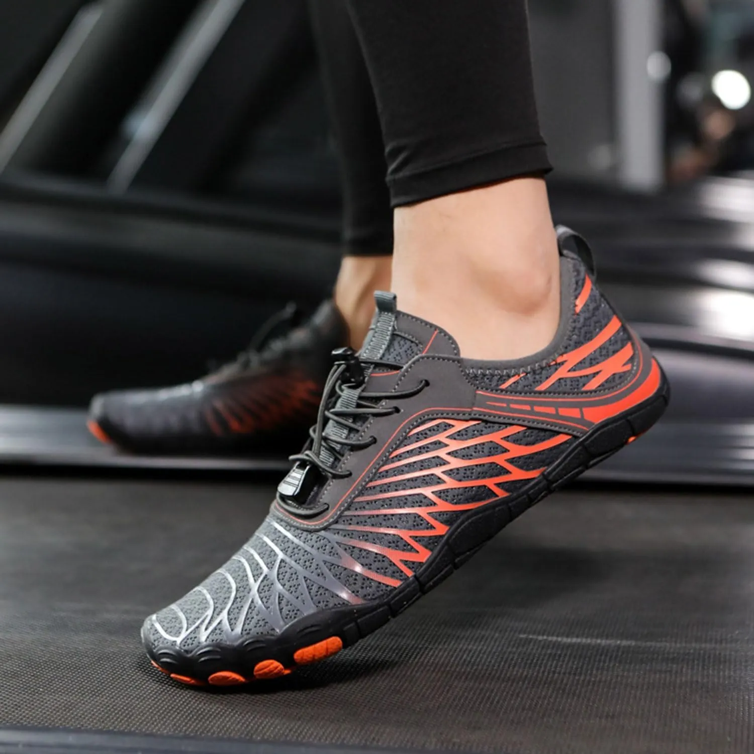 Hike Barefoot Shoes for Women Men with Wide Toe Box, Healthy & Non-Slip Breathable Barefoot Water Shoes Beach Pool Aqua Swim Surf Hiking Walking Shoes
