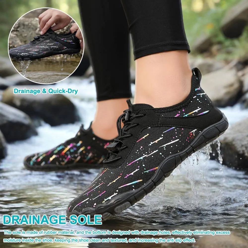 Hike Barefoot Shoes Womens Men,Unisex Barefoot Water Shoes Breathable, Anti-Slip Hiking Footwear for Athletic Wide Toe Shoe Footwear for Hiking, Walking, Running, Yoga, and Water Sports