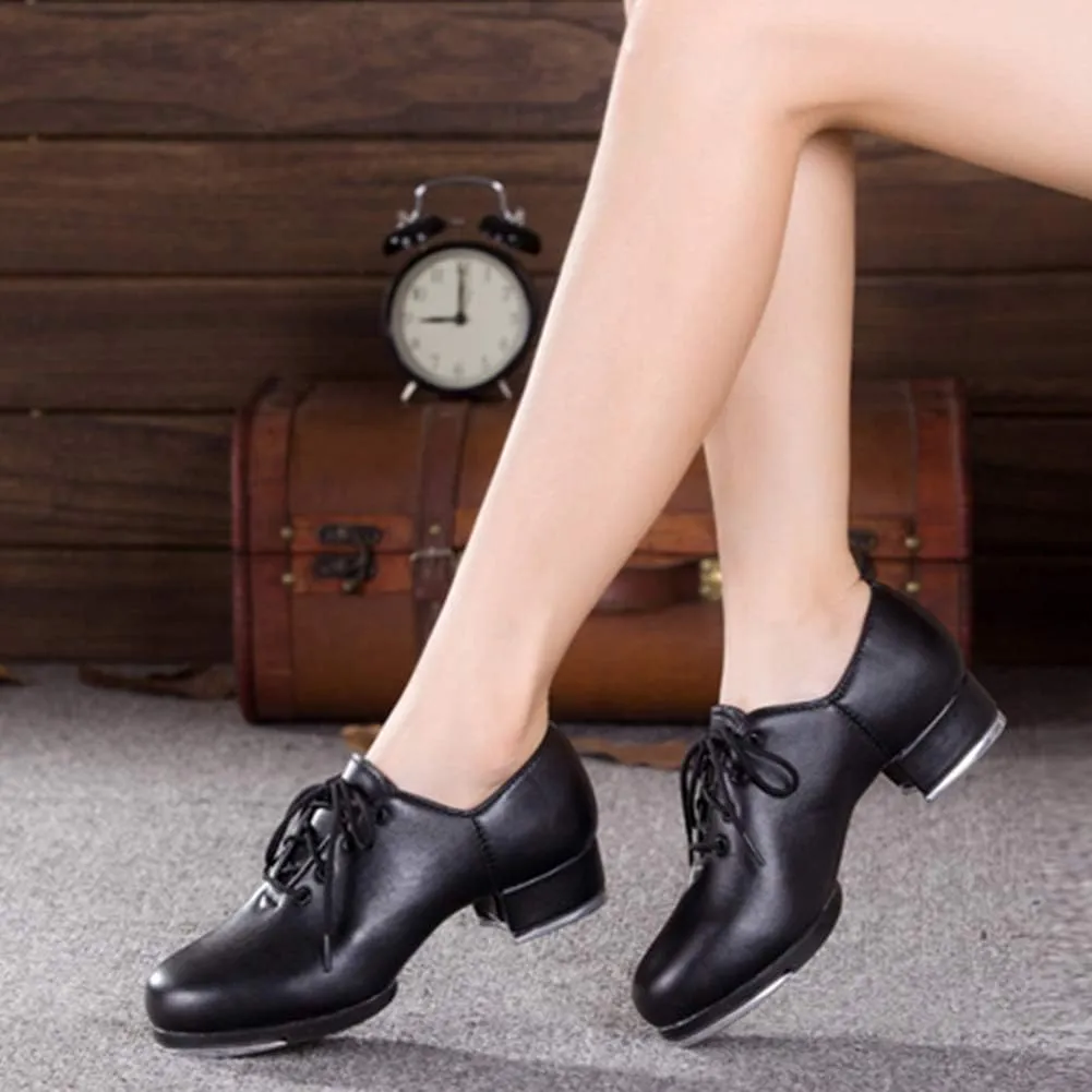 HROYL Women & Men Tap Shoes Unisex Tap Dance Shoes Women Girls Tap Shoes for Jazz Tap Shoes,CLdance5