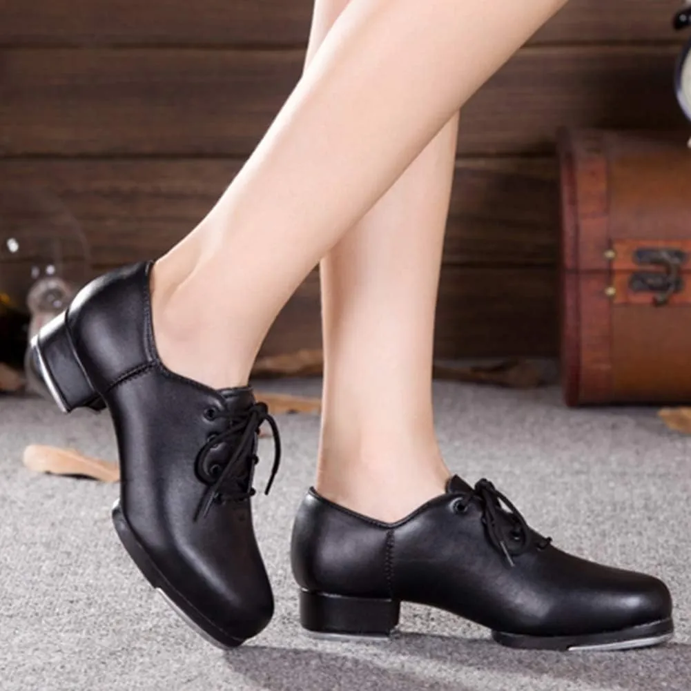 HROYL Women & Men Tap Shoes Unisex Tap Dance Shoes Women Girls Tap Shoes for Jazz Tap Shoes,CLdance5