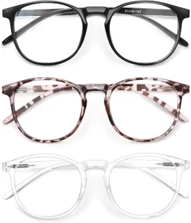 IBOANN Iconic Blue Light Glasses for Woman - Computer Glasses 99% Blue Light Blocking - Anti Eyestrain & UV Glare Protection