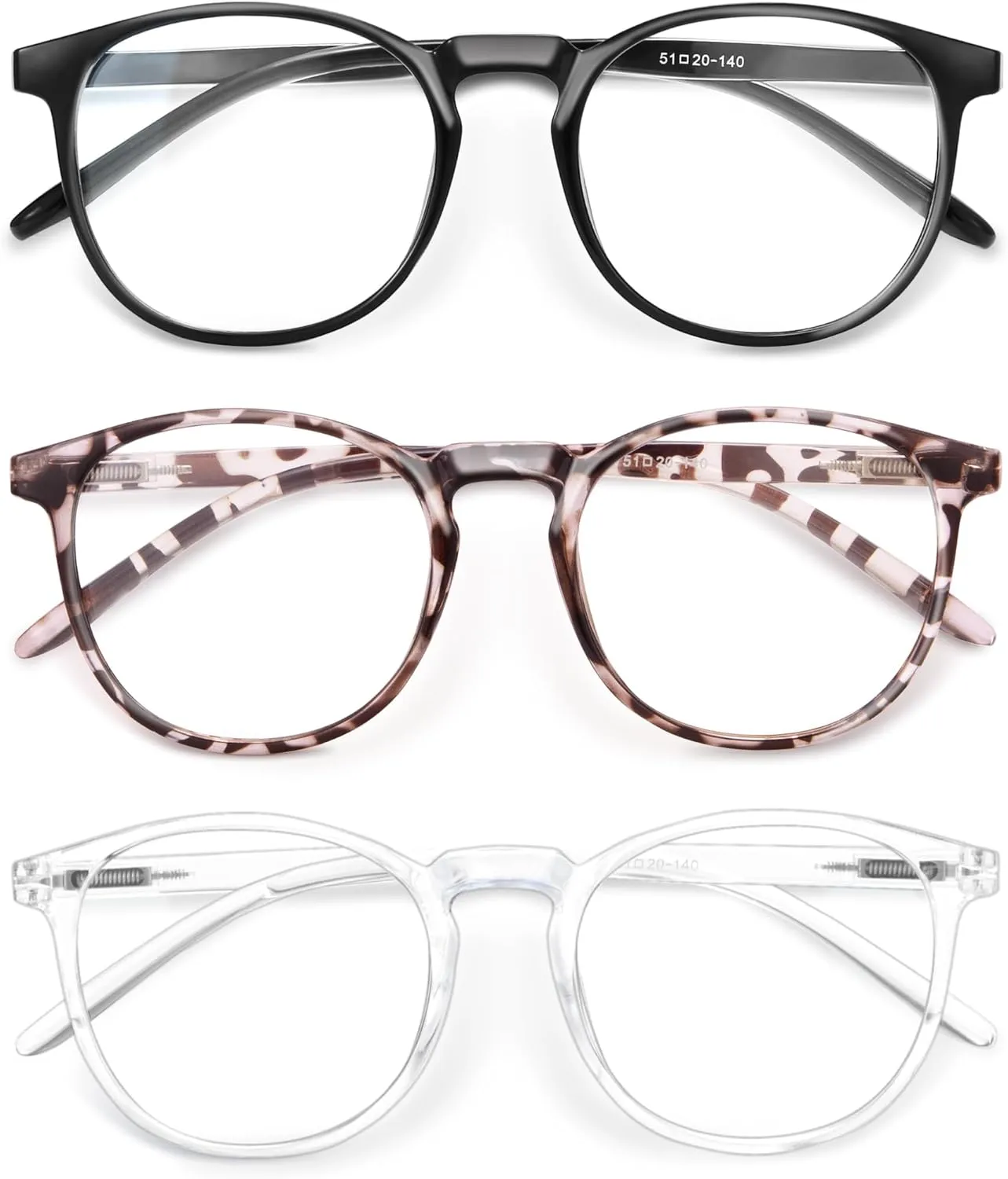 IBOANN Iconic Blue Light Glasses for Woman - Computer Glasses 99% Blue Light Blocking - Anti Eyestrain & UV Glare Protection