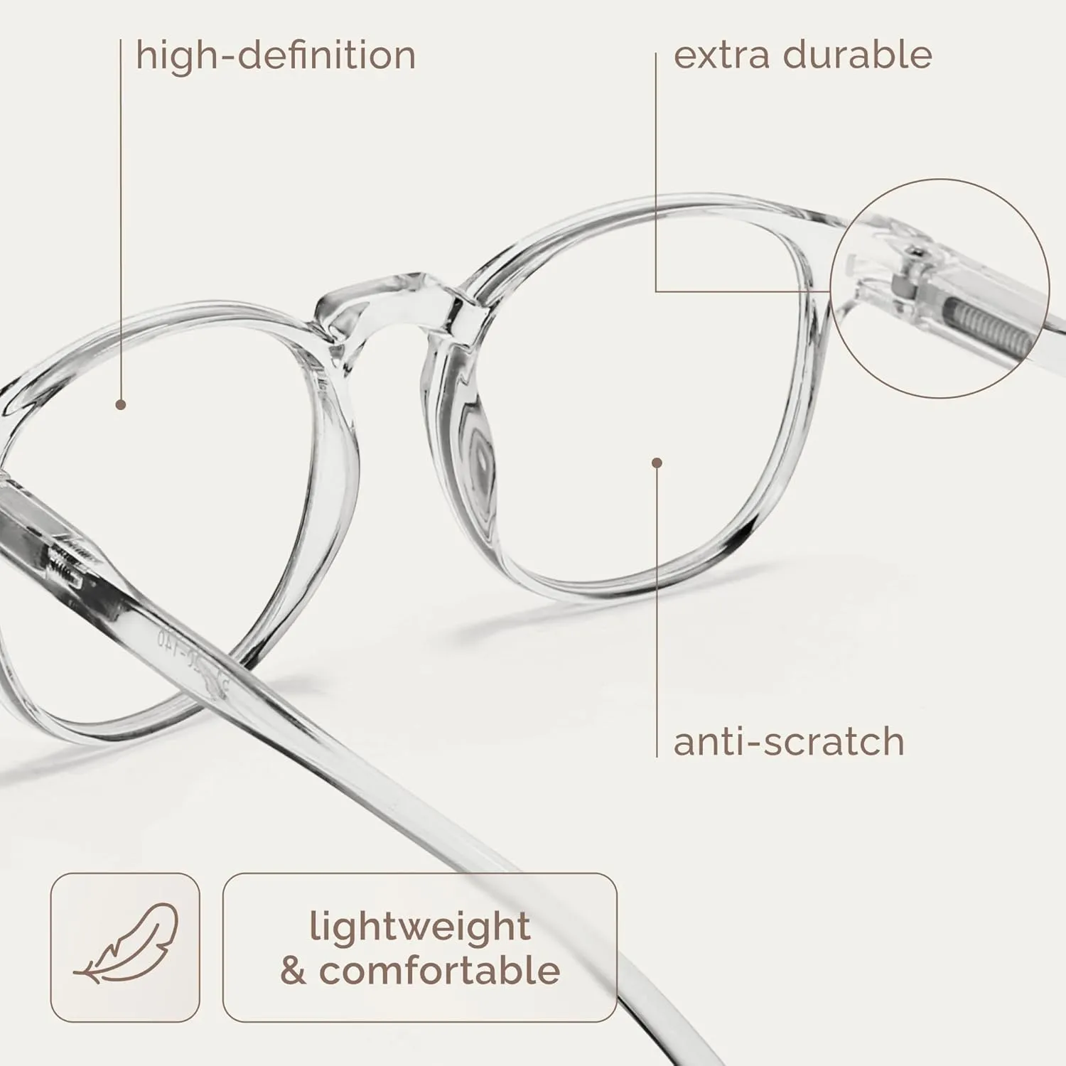 IBOANN Iconic Blue Light Glasses for Woman - Computer Glasses 99% Blue Light Blocking - Anti Eyestrain & UV Glare Protection