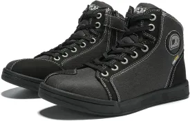 IRON JIA'S Motorcycle Shoes Men Streetbike Casual Accessories Breathable Protective Gear Powersport Anti-Slip Footwear Black 8