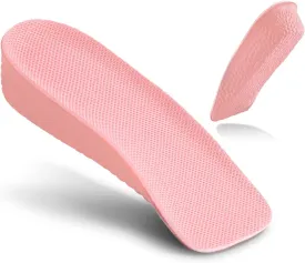 JADE KIT Height Increase Insoles for Women - Foot Arch Contour Shoes Lifts for Women Orthopedic Heel Lift Cushion Gel Leg Discrepancy Balancer, Women's Size 8-10 (1 Inch)
