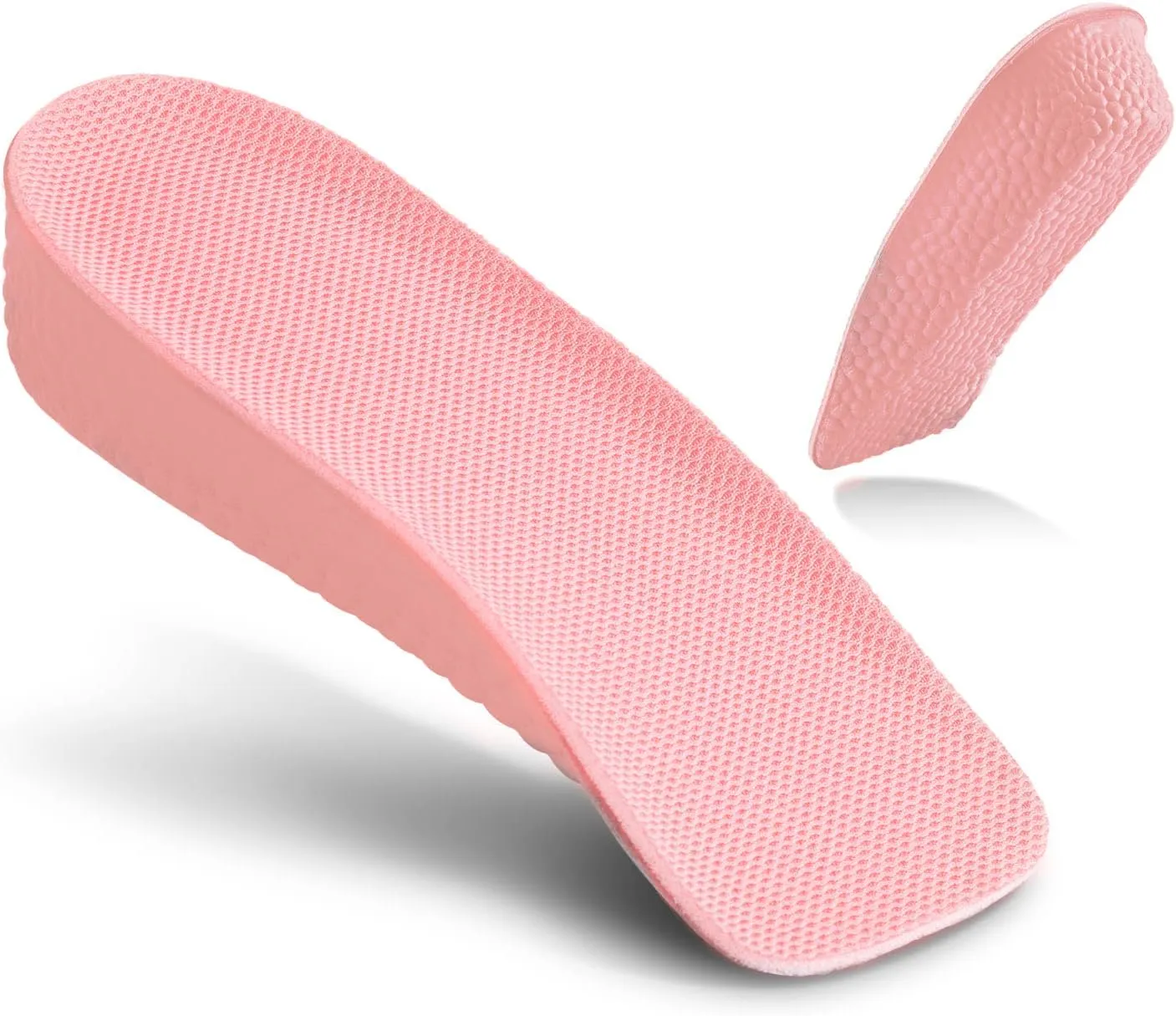 JADE KIT Height Increase Insoles for Women - Foot Arch Contour Shoes Lifts for Women Orthopedic Heel Lift Cushion Gel Leg Discrepancy Balancer, Women's Size 8-10 (1 Inch)