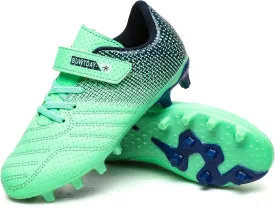 Kids Soccer Cleats Boys Girls Athletic Outdoor Firm Ground Youth Football Shoes(Little Kid/Big Kid)