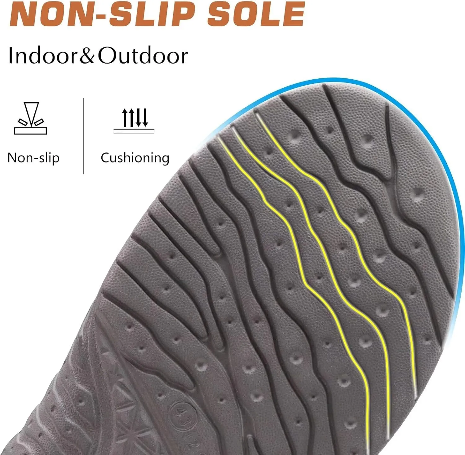 KuaiLu Mens Clog Slippers with Arch Support Suede Faux Fur Memory Foam Warm House Shoes Comfortable Slip-on Mans Bedroom Indoor Outdoor Slippers Rubber Sole Size 7-16