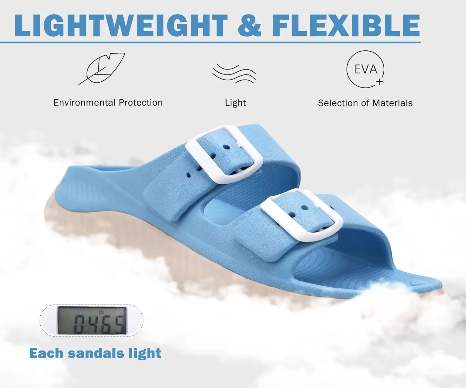 KuaiLu Womens Recovery Sandals With Comfortable Plantar Fasciitis Arch Support, Orthotic Adjustable Thick Cushion Sport Slides Reduces Stress on Feet, Joints & Back Post-Exercise
