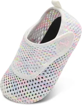 L-RUN Toddler Water Shoes Boys Girls Barefoot Beach Swim Shoes Quick Dry Kids Aqua Socks Non-Slip Wide Baby House Slippers