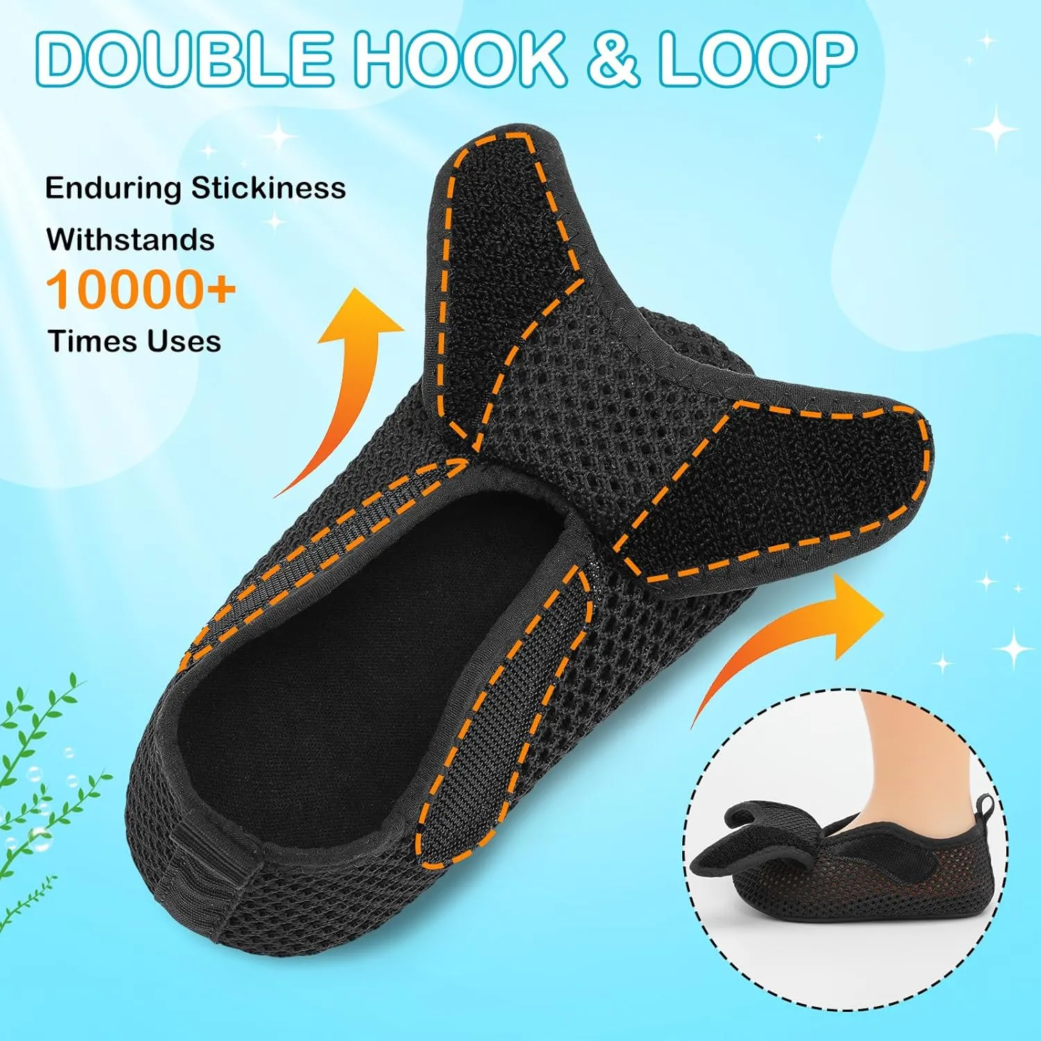 L-RUN Toddler Water Shoes Boys Girls Barefoot Beach Swim Shoes Quick Dry Kids Aqua Socks Non-Slip Wide Baby House Slippers