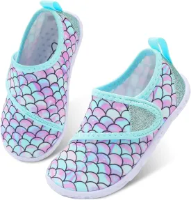 LeIsfIt Toddler Water Shoes Boys Girls Aqua Socks Kids Breathable Swim Shoes Non-Slip Barefoot Beach Shoes