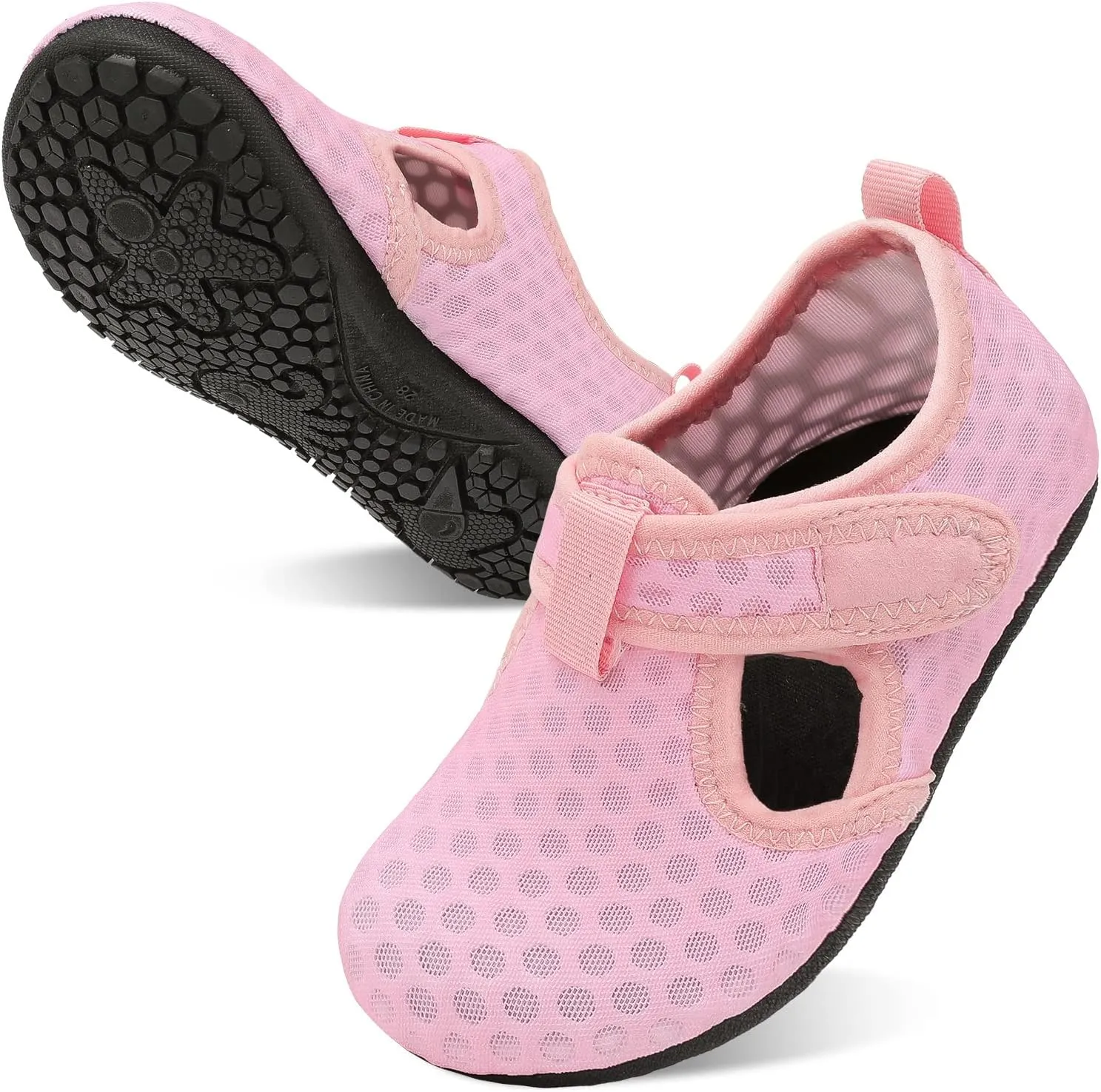LeIsfIt Toddler Water Shoes Girls Boys Swim Beach Shoes Barefoot Aqua Socks Kids Non-Slip Water Socks