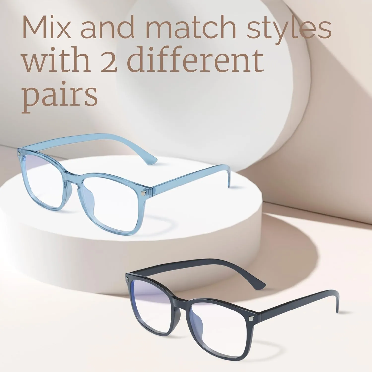 livho High Tech Blue Light Glasses - Advanced 99% Blue Light Blocking Computer Glasses - Anti Eyestrain & UV Glare Protection