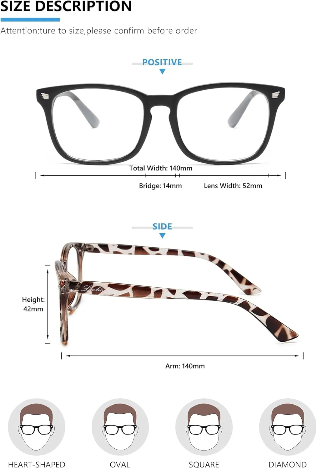 livho High Tech Blue Light Glasses - Advanced 99% Blue Light Blocking Computer Glasses - Anti Eyestrain & UV Glare Protection