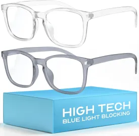 livho High Tech Blue Light Glasses - Advanced 99% Blue Light Blocking Computer Glasses - Anti Eyestrain & UV Glare Protection