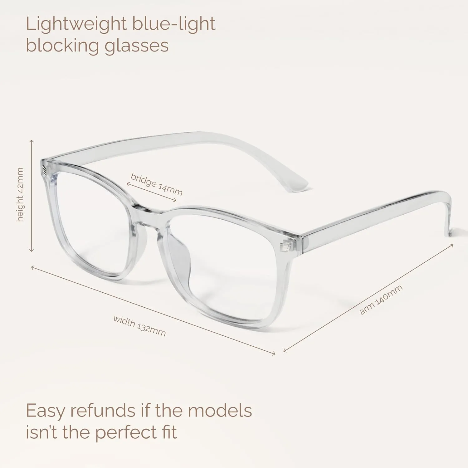 livho High Tech Blue Light Glasses - Advanced 99% Blue Light Blocking Computer Glasses - Anti Eyestrain & UV Glare Protection