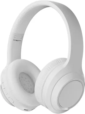 M6 Wireless Gaming Headset, Lightweight, Comfortable,Memory Foam & Premium Leatherette Ear Cushions, Stereo Headphones, Gaming Headphones with Mic for Mobile Device (White)